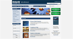 Desktop Screenshot of pdpjournals.com